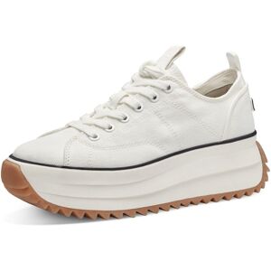 Tamaris Low Sneaker Low Top 1-23731-41 Weiß 100 White Textil Mit Touch-it für Damen - 40