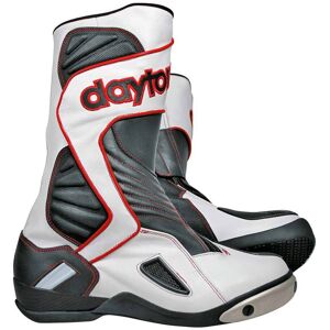 Daytona Evo Voltex GTX Gore-Tex wasserdichte Motorradstiefel - Schwarz Weiss Rot - 48 - unisex