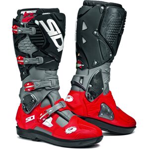 Sidi Crossfire 3 SRS Motocross Stiefel - Schwarz Grau Rot - 45 - unisex