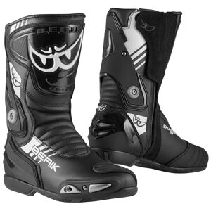 Berik Shaft 3.0 Motorradstiefel - Schwarz Weiss - 47 - unisex