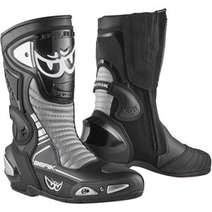 Berik Race-X EVO Motorradstiefel - Schwarz Grau Weiss - 48 - unisex