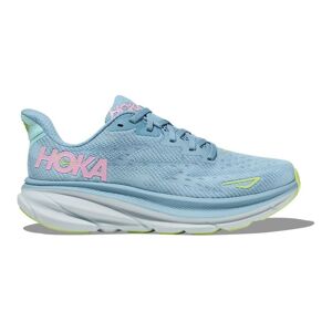 Hoka CLIFTON 9 WIDE Damen Laufschuhe Hellblau Gr. 40 2/3