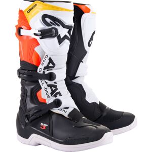 Alpinestars Tech 3 S23, Stiefel Schwarz/Weiß/Neon-Rot/Gelb 9 US male