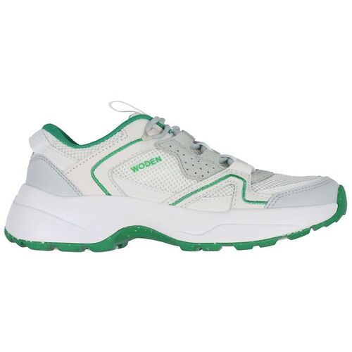 Woden Sneakers – Sif Reflektierend – White/Basilikum – 38 – Woden Schuhe