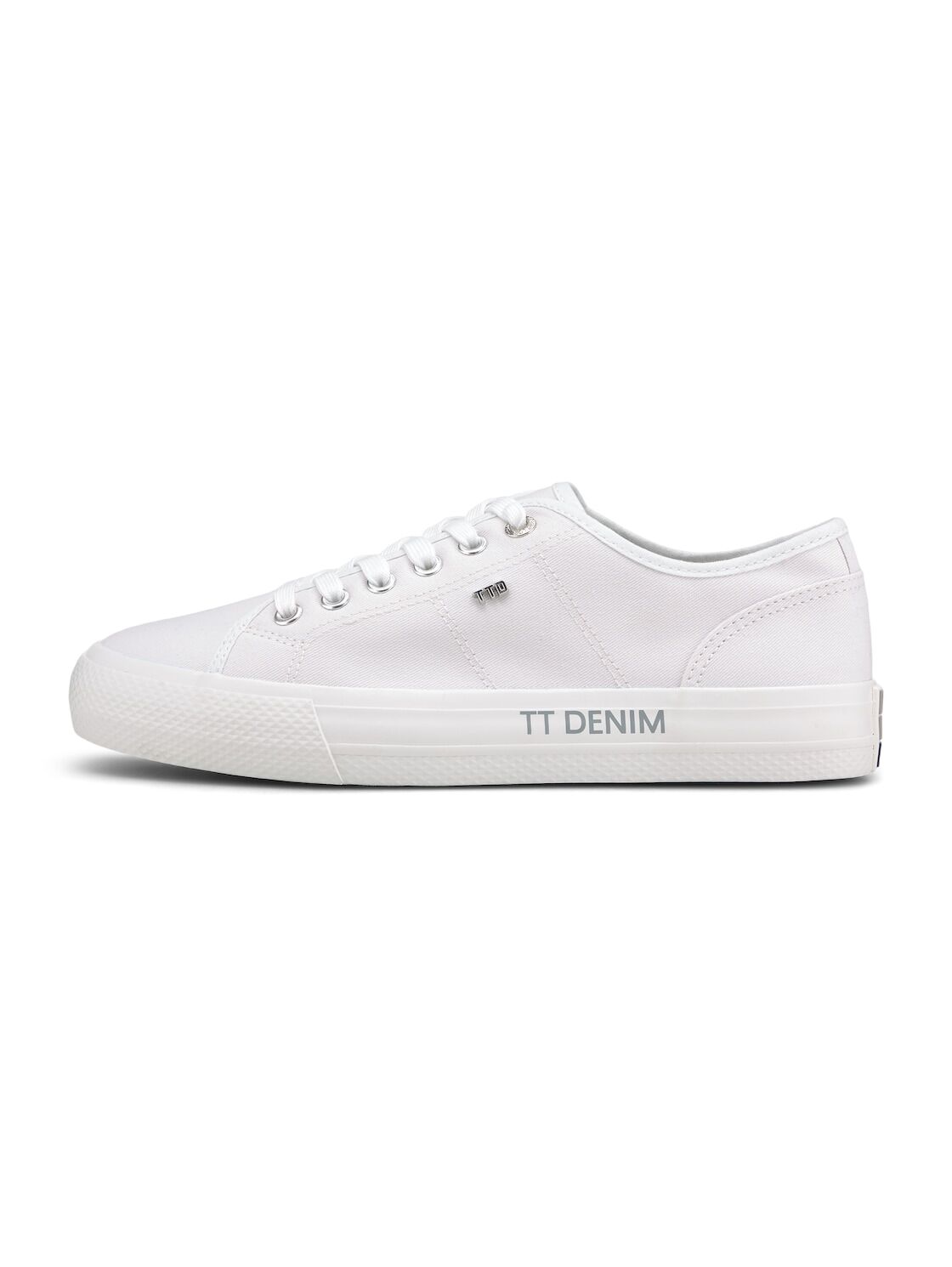 TOM TAILOR DENIM Damen schlichter Sneaker, weiß, Gr.41