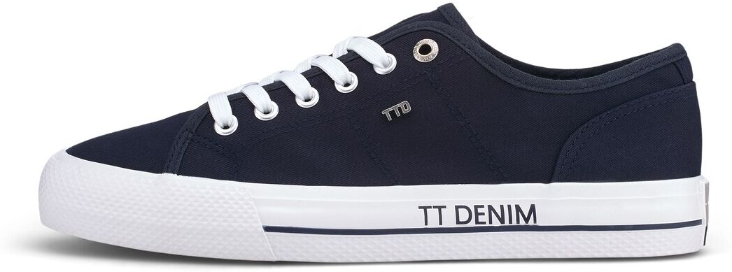 TOM TAILOR DENIM Damen schlichter Sneaker, marine, Gr.37