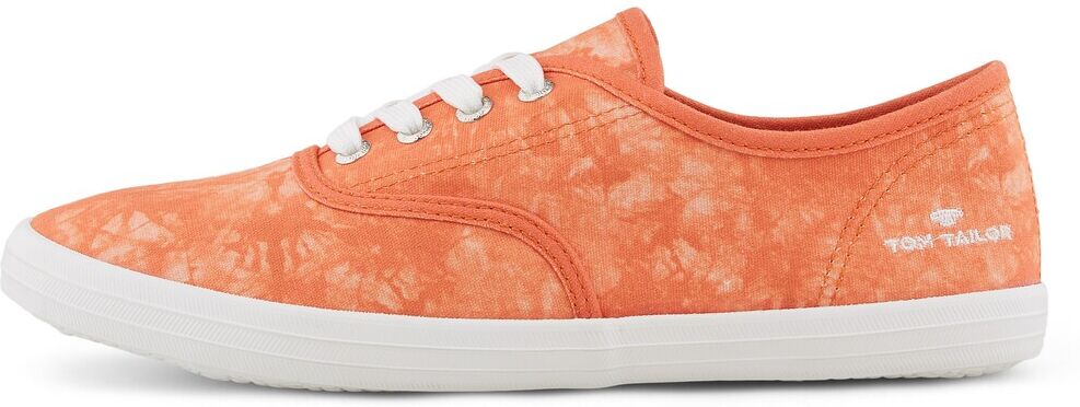 TOM TAILOR Damen Batik Stoffsneaker, orange, Gr.38