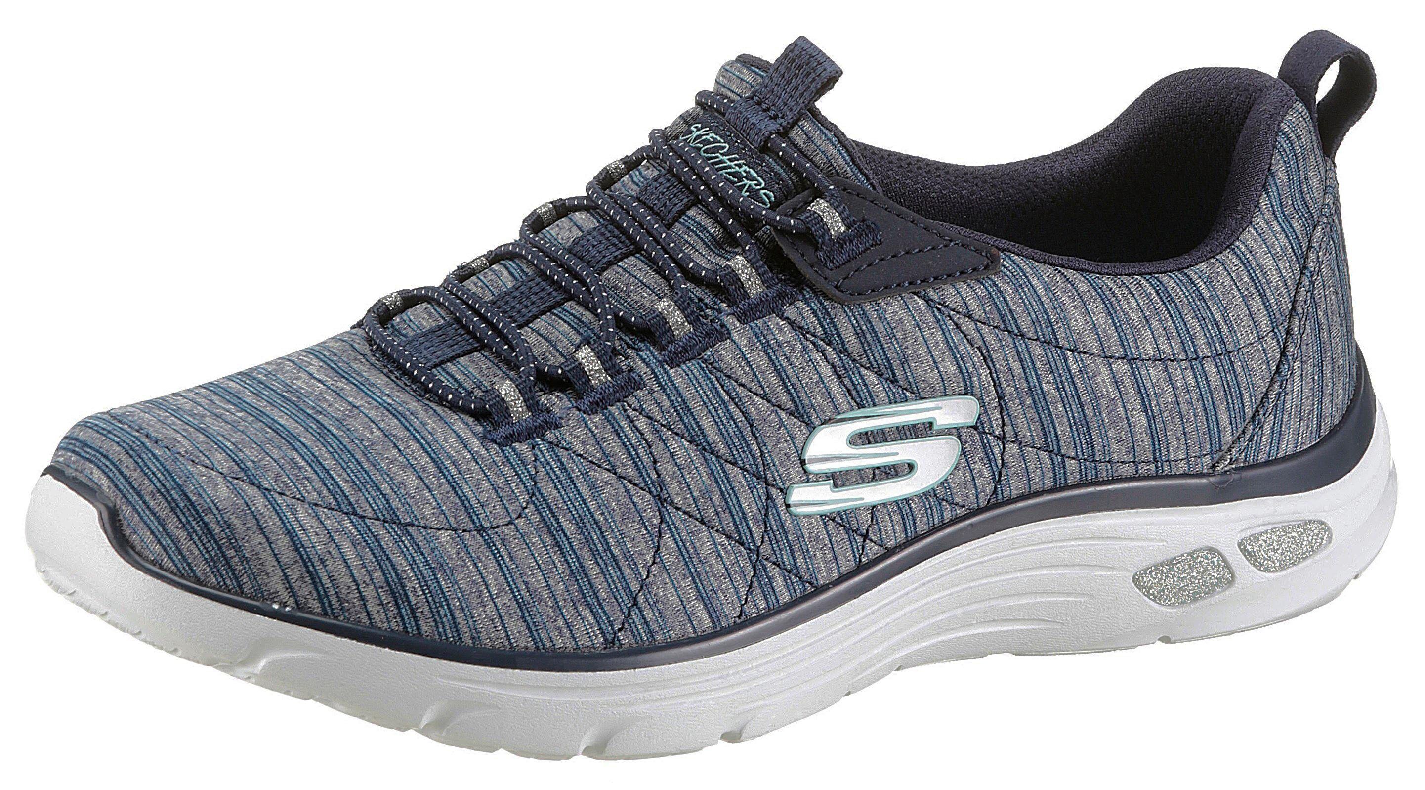 Skechers »Empire D´Lux« Slip-On Sneaker mit Relaxed Fit-Ausstattung, navy-meliert