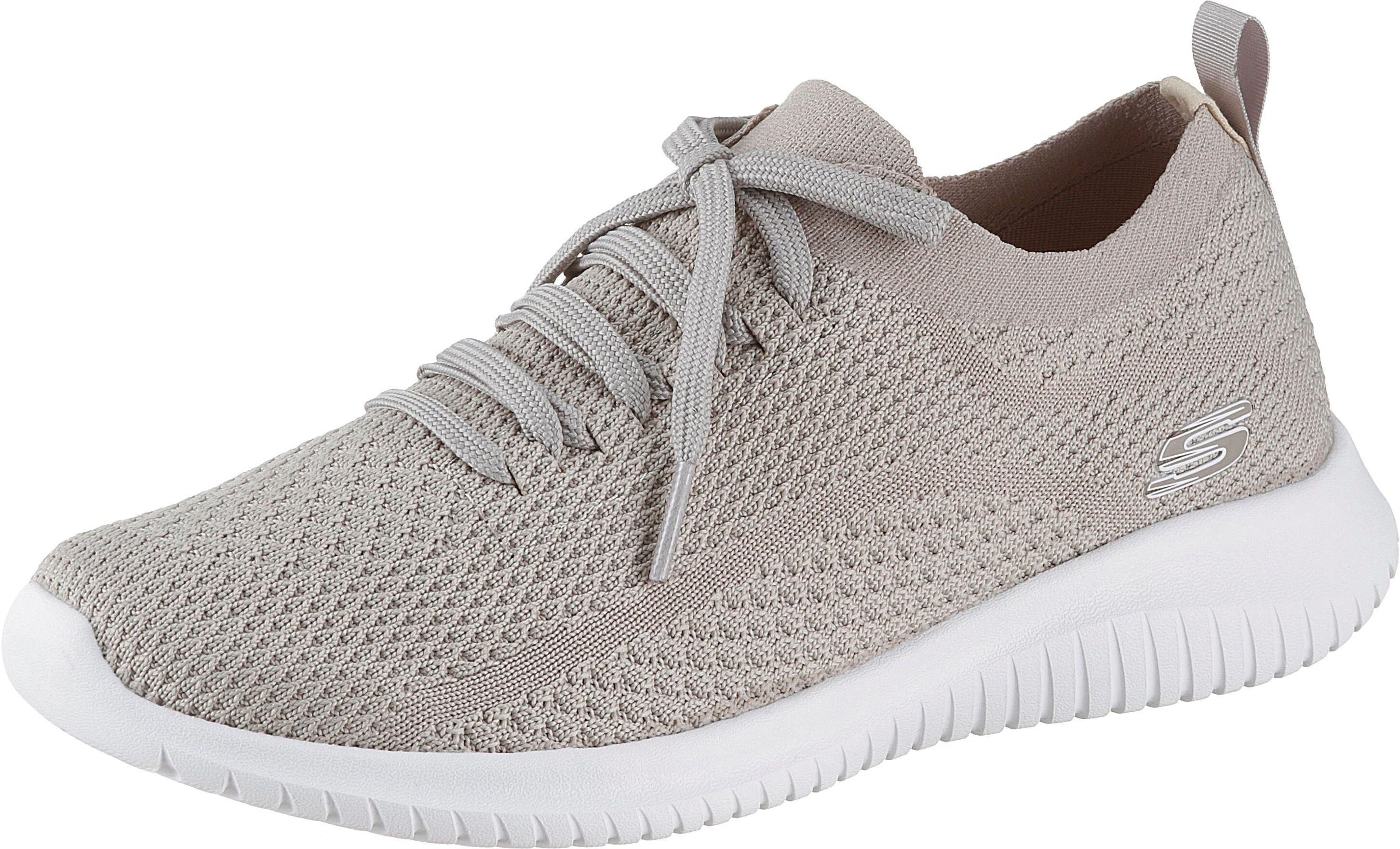 Skechers Slip-On Sneaker mit aufgesetzter Schnürung, taupe