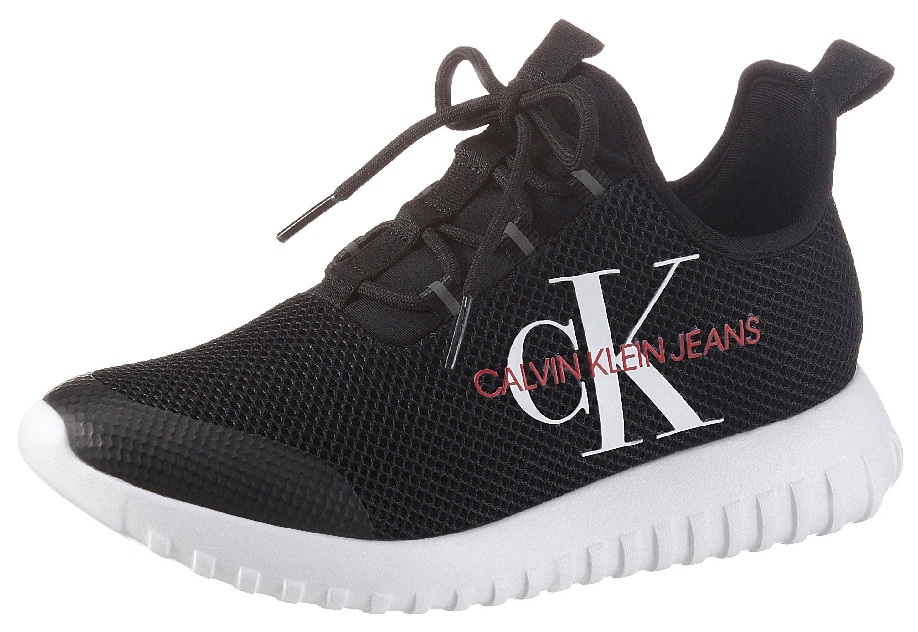 Calvin Klein »Rosilee« Slip-On Sneaker mit seitlichem Logo Print, schwarz