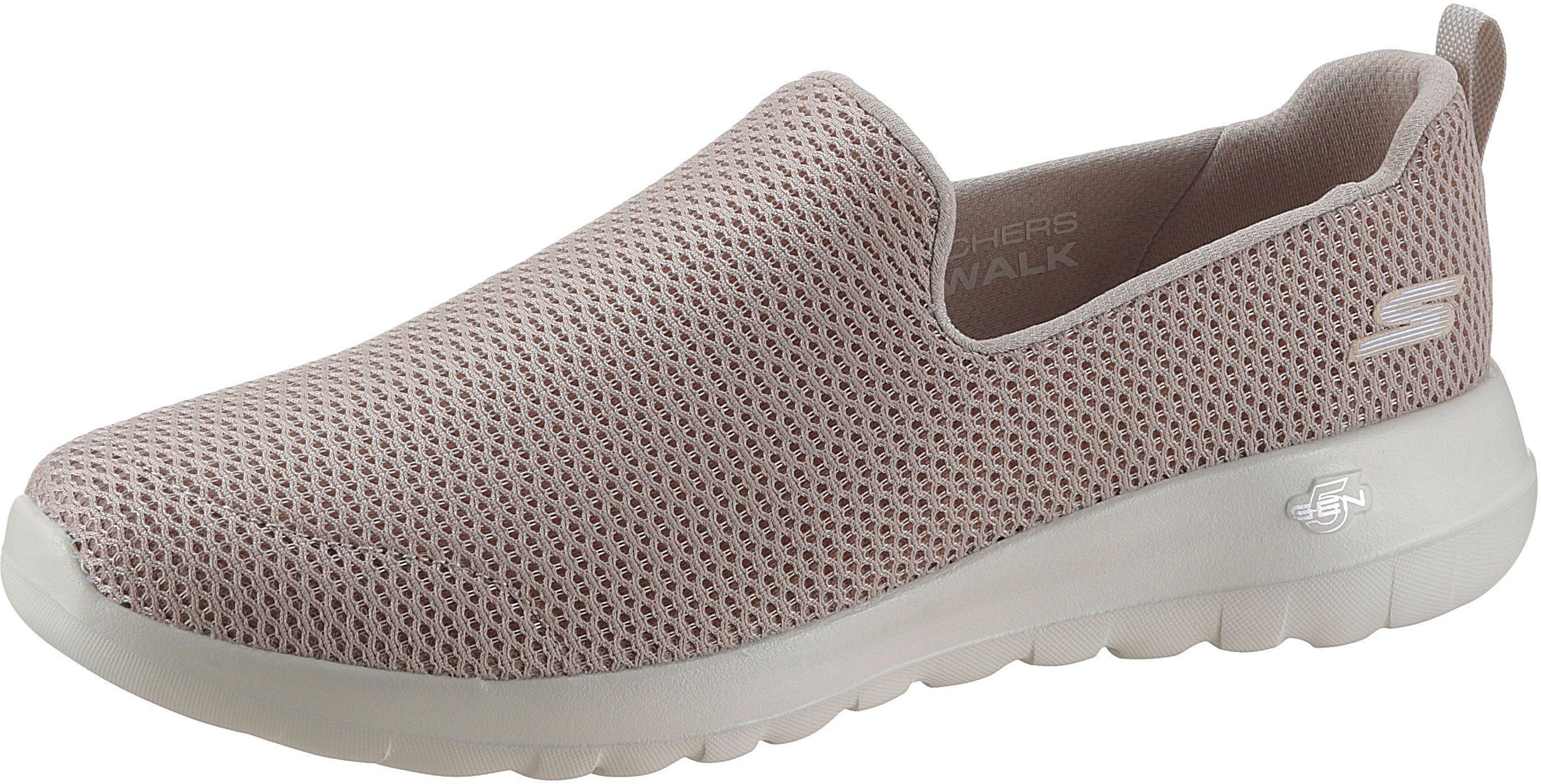 Skechers »Go Walk Joy« Slip-On Sneaker im schlichten Design, taupe-weiß