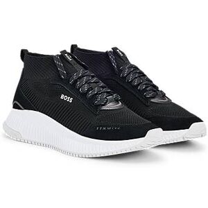 Boss TTNM EVO mid-top trainers with knitted uppers