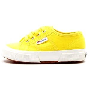 Superga 2750-jcot Classic, Unisex-Kinder Schnürhalbschuhe, Gelb (176 Sunflower), 29 EU