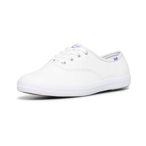 Keds Damen Champion Core LTH Sneaker, Bianco White Leather, 40.5 EU