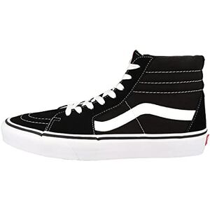 Vans Unisex Adults Sk8-hi Classic Suede/Canvas Trainers Black/Black/White, UK 3.5 (Sk8-hi Classic Suede/Canvas) Black, size: 38.5 EU