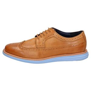 chung shi Sensomo Men's Lace Up Brogue Shoes Brown 47 EU