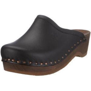 Berkemann Unisex natuur-teffler Pantoletten, Schwarz, 39.5 EU