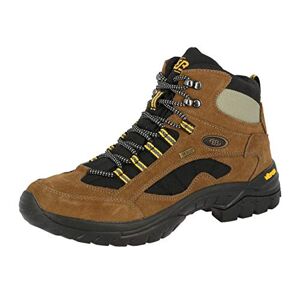 Brütting Unisex adult outdoor shoes, chimney rock, loose insert, waterproof. (Chimney Rock) Brown Black Yellow, size: 40 EU