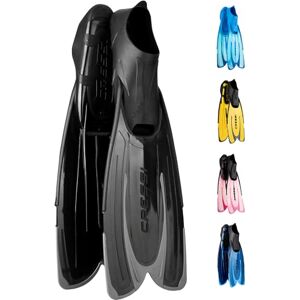 Cressi Agua Premium Fins Self-Adjusting for Diving, Apnoea, Snorkelling and Swimming, black, 39/40