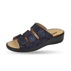 Weeger Orthopaedic Mules with Interchangeable Footbed (Pantolette) metallic blue, size: 40 EU