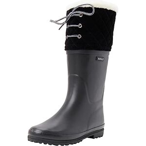 Aigle Ladies’ Polka Giboulée Wellington Boots Black 36 EU