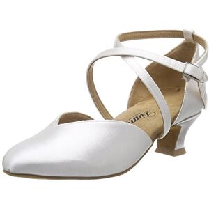 Diamant Diamond 107-013-092 ladies standard and Latin dance shoes. (Standard & Latein) White, size: 40 2/3 EU