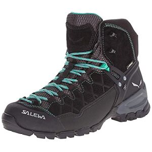 Salewa Women's Alp Trainer Mid Gore Tex Mountain Shoe Trekking and Hiking Boots Black 37 eu