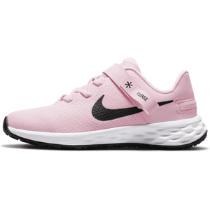 Nike Revolution 6 FlyEase-sko til mindre børn, der er nemme at tage af og på - Pink Pink 28.5