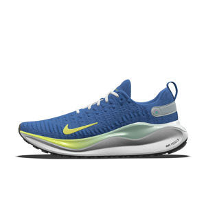 Custom Nike InfinityRN 4 By You-løbesko til vej til kvinder - blå blå 44.5