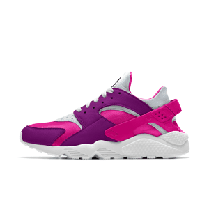 Custom Nike Air Huarache By You-sko til kvinder - Pink Pink 37.5