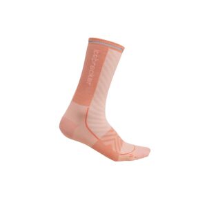 Icebreaker Women Merino Run+ Ultralight Crew Glow/Tang 35-37, Glow/Tang