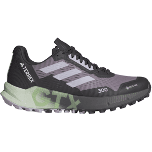 Adidas Women's Terrex Agravic Flow 2.0 GORE-TEX Trail Running Shoes Preloved Fig/Silver Dawn/Semi Green Spark 37 1/3, Preloved Fig/Silver Dawn/Semi Green Spark