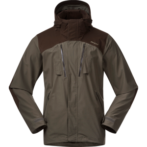 Bergans Unisex Hogna V2 2L Jacket Green Mud/Dark Wood Brown XL, Green Mud/Dark Wood Brown