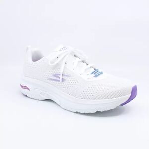 Skechers Womens GO Run Arch Fit Skyway 128953 WPR WHITE/PURPLE 37