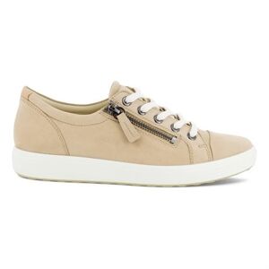 ECCO Soft 7 Sneaker Dam Side Zip Beige Powder 39