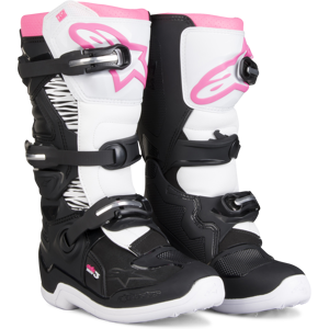 Alpinestars Botas de Cross  Tech 3 Mujer Negro-Blanco-Rosa