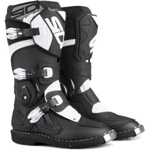 Sidi Botas de Cross  Flame Niño Negro-Blanco