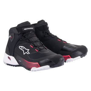 Alpinestars Botas de Moto Mujer  CR-X Drystar Riding Negro-Blanco-Rosa Diva