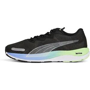 Puma VELOCITY NITRO 2 FADE - Zapatillas de running hombre puma black/elektro purple/puma silver