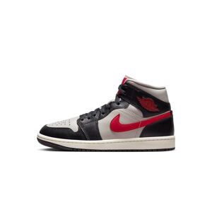 Zapatillas Nike Air Jordan 1 Mid  Negro/Gris/Rojo Mujeres - BQ6472-060