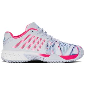 Zapatillas Kswiss Express Light 3 HB Padel Gris Blanco Rosa Neon Mujer -  -41,5