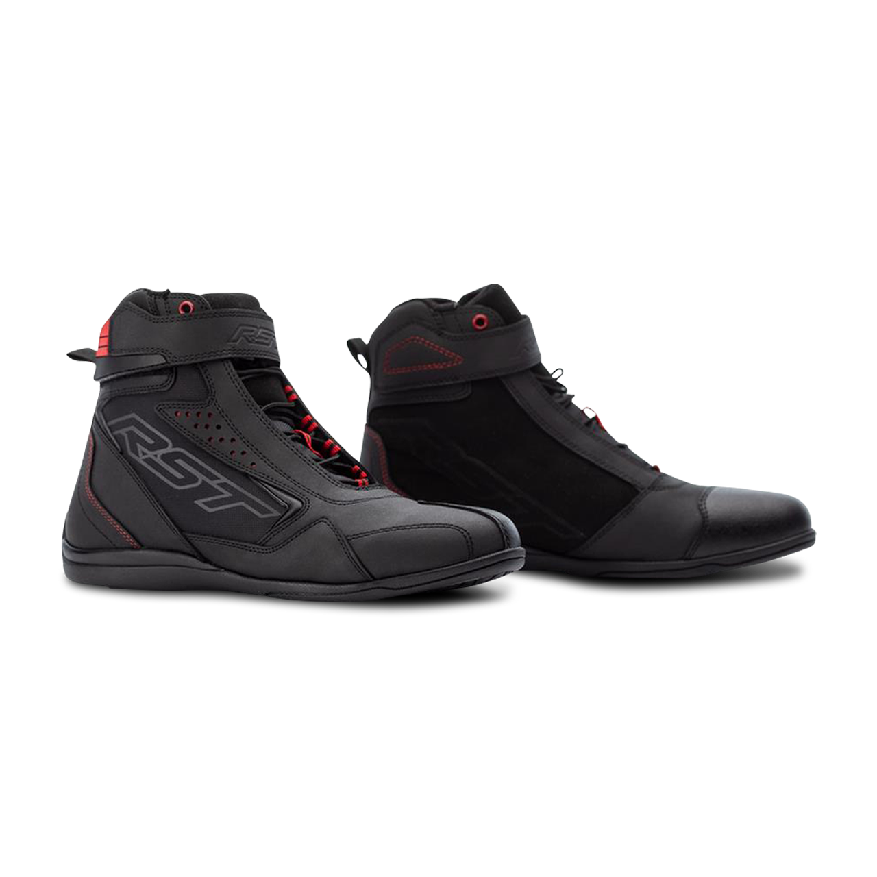 RST Botas de Moto para Mujer  Frontier Negro-Rojo