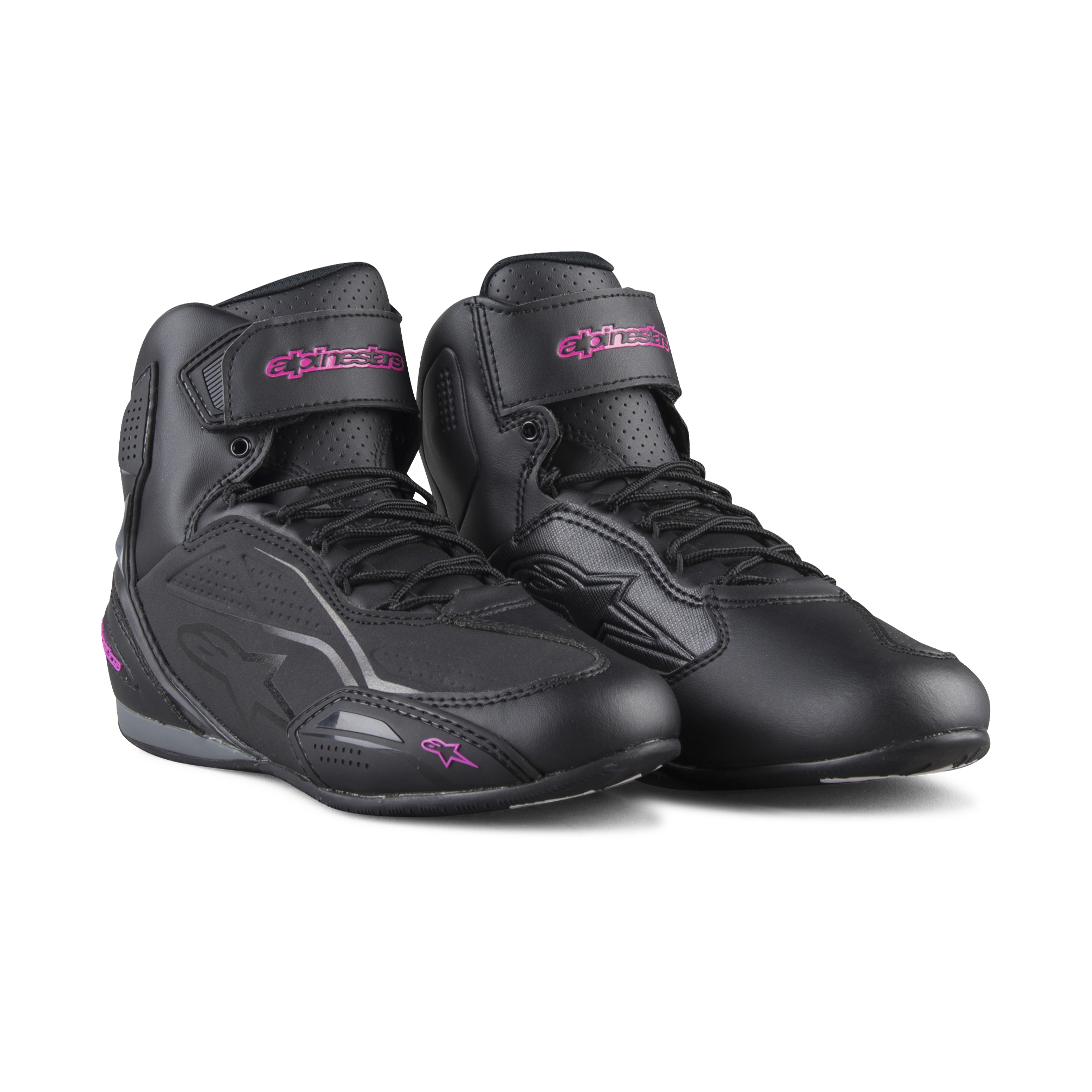 Alpinestars Zapatillas de Moto  Stella Faster-3 Negro-Fucsia