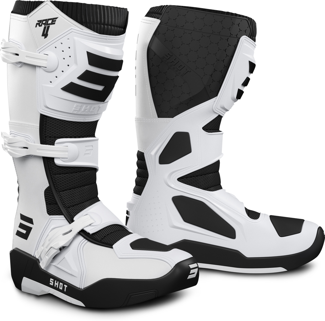 Shot Race Gear Botas de Cross Shot Race 4 Blanco