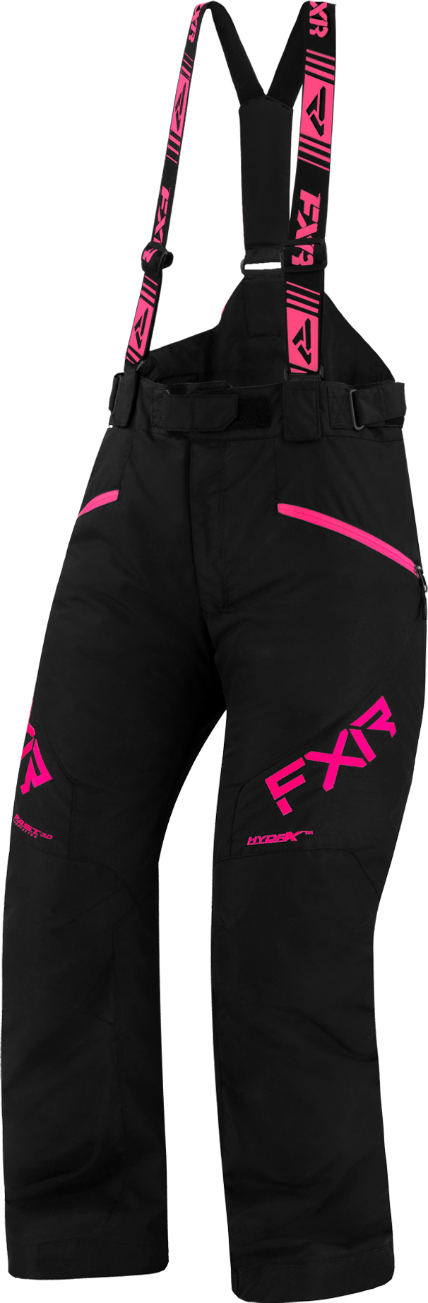 FXR Pantalones de Nieve Mujer  Fresh Negro-Rosa