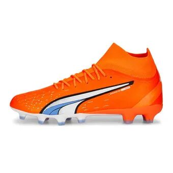 Puma ULTRA PRO - Botas de fÃºtbol con tacos moldeados hombre ultra orange/puma white/blue glimmer