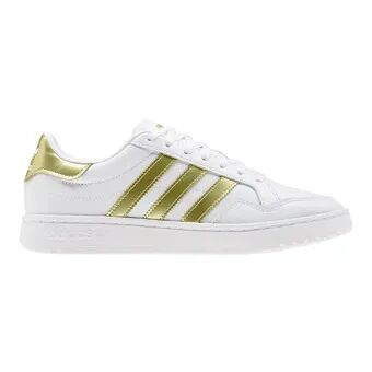 Adidas Originals TEAM COURT - Zapatillas mujer ftwwht/goldmt/ftwwht