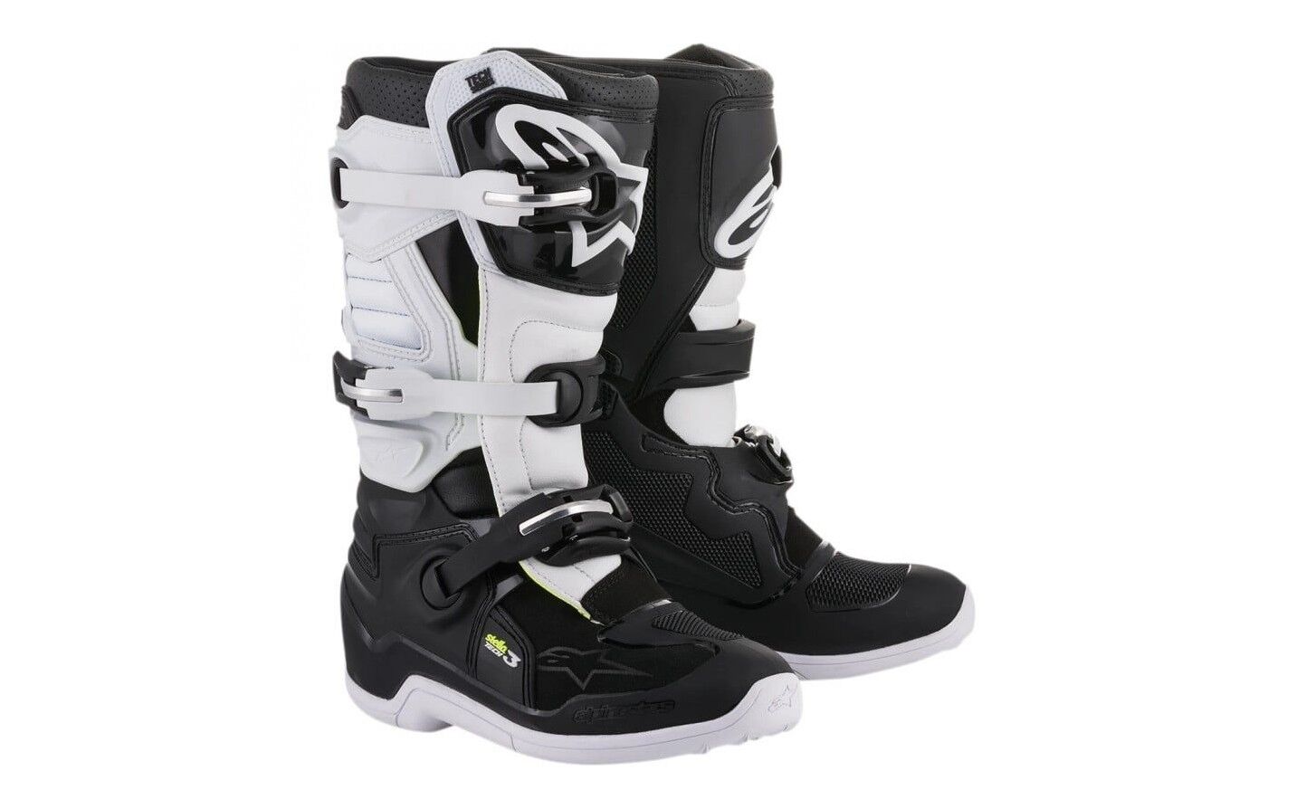 Botas Motocross Mujer Alpinestars Stella Tech 3 Negro Blanco  2013218-12