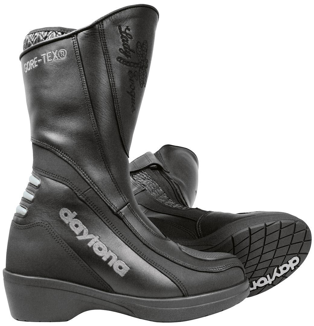 Daytona Lady Evoque GTX Gore-Tex impermeable Señoras Botas de Motocicleta - Negro (41)