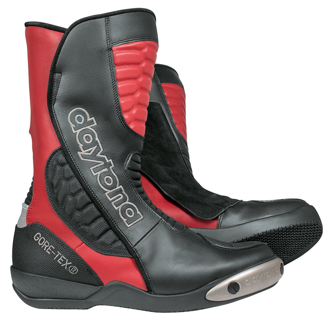 Daytona Strive GTX Gore-Tex Botas de moto impermeables - Negro Rojo (47)